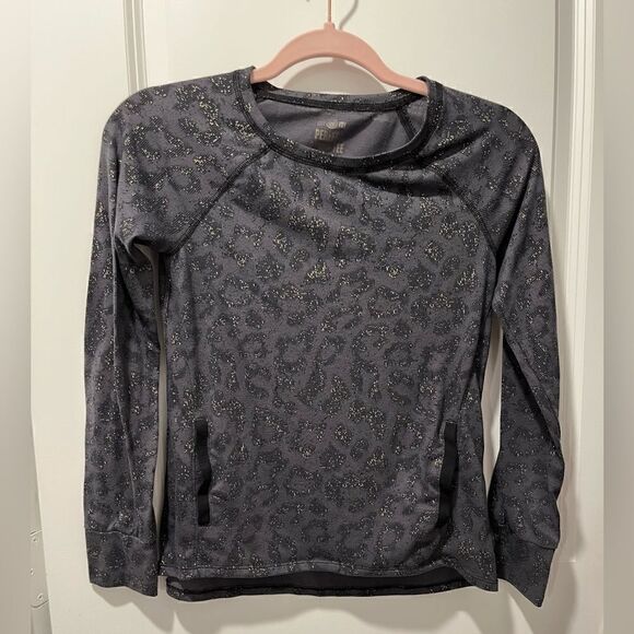SO Other - SO Perfect Active Tee black leopard print, kids size 12